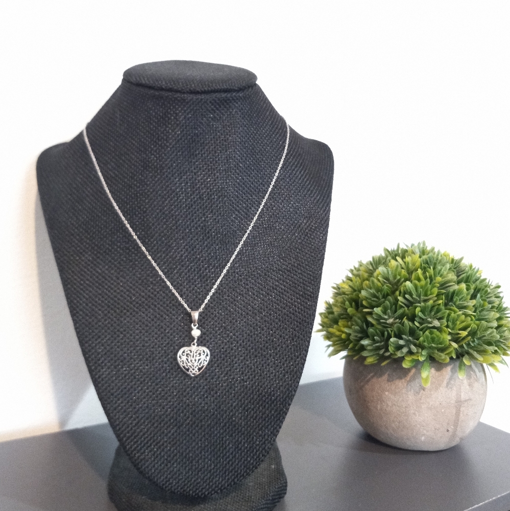 925 heart necklace - Picture 4 of 11